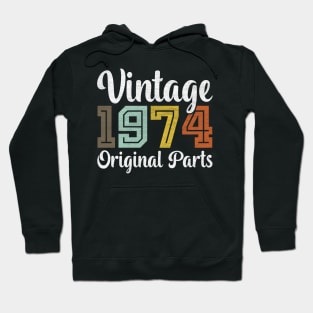 Vintage 1974 Original Parts Hoodie